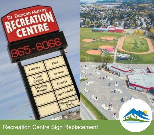 Recreation Centre Sign Replacement