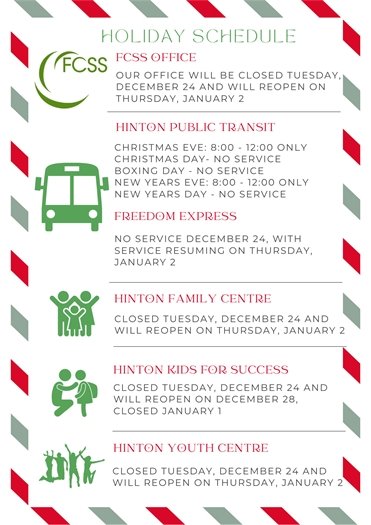 Holiday Hours