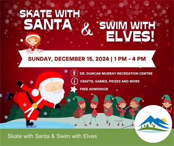 Skate with Santa & Swim with Elves