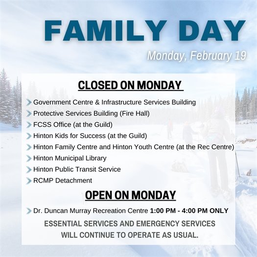Family Day Closures