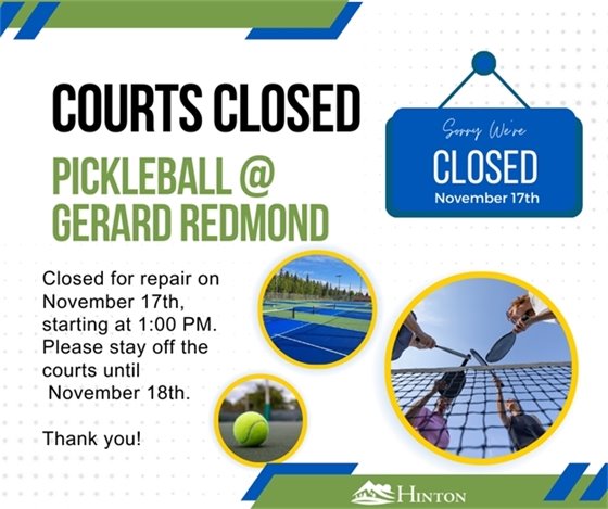 Pickleball Courts Closed