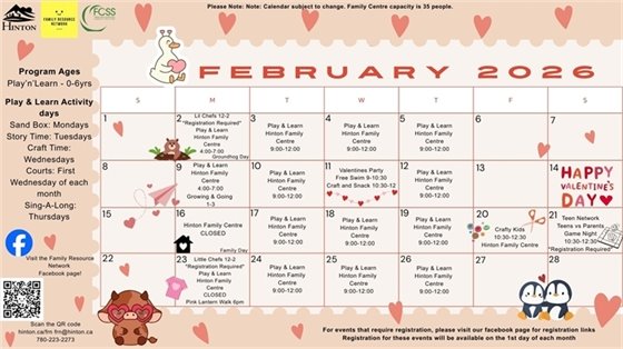 FRN Feb calendar