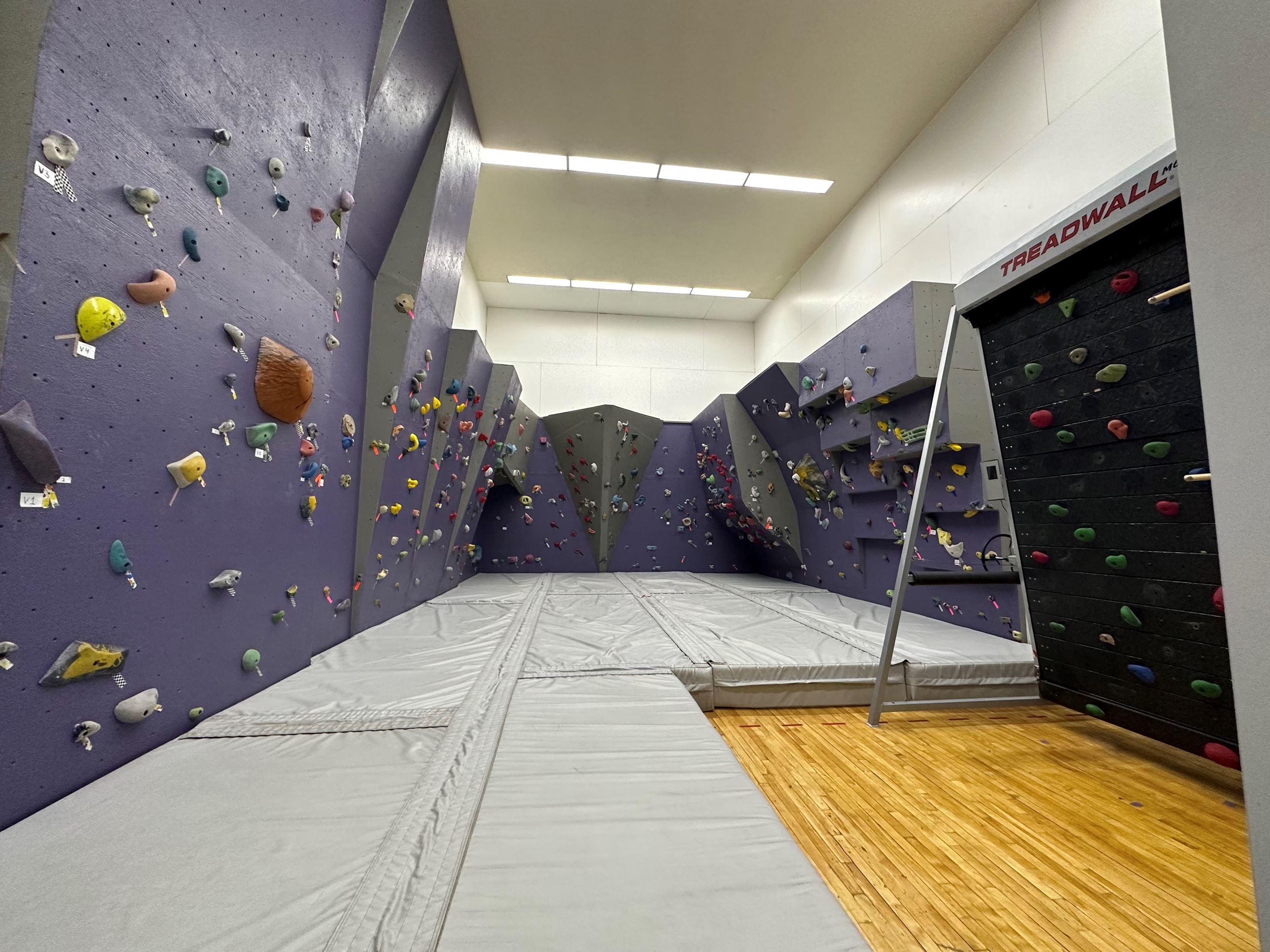 bouldering wall