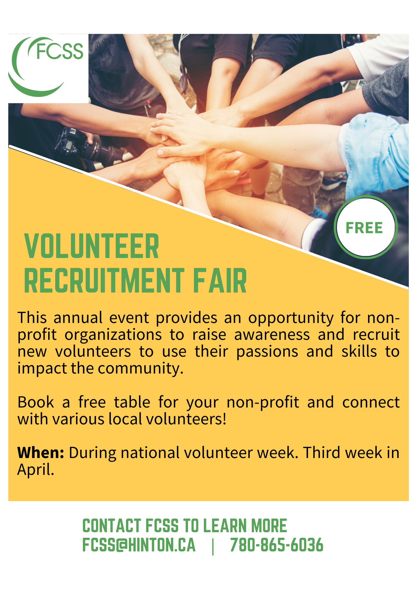 Volunteer Recruitment Fair