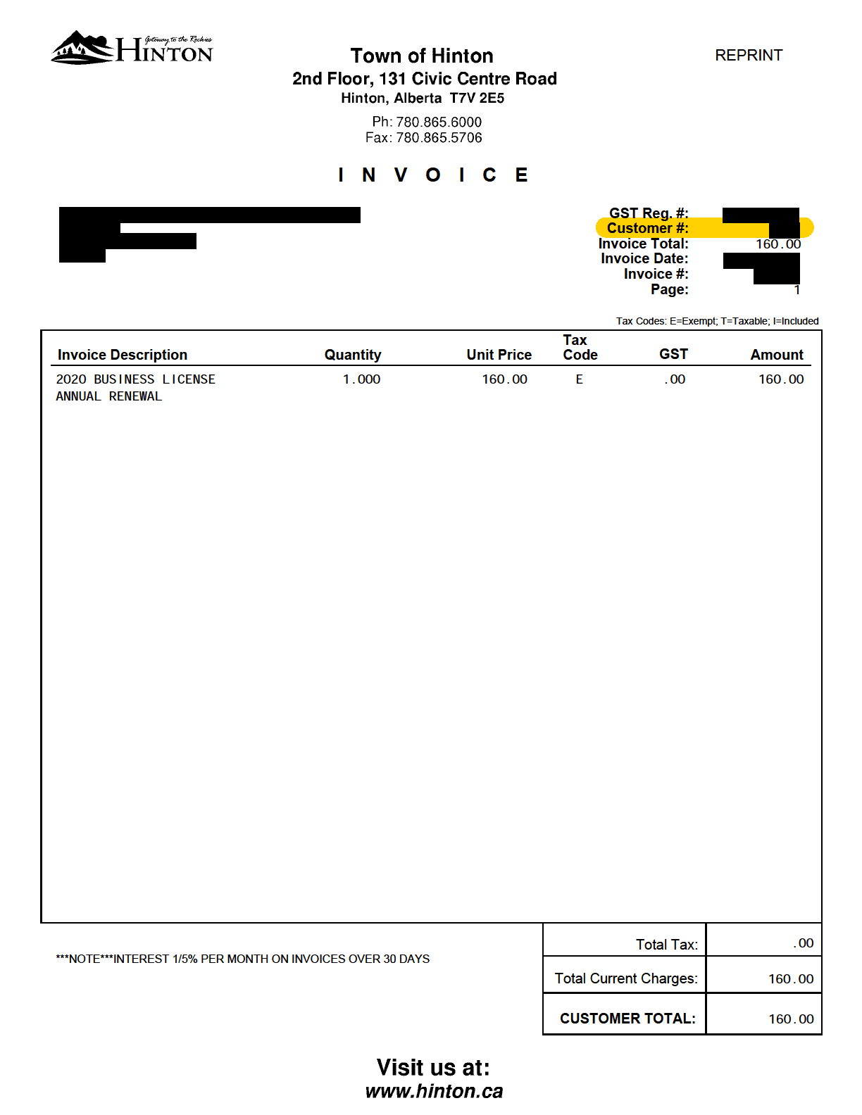 Business License Sample